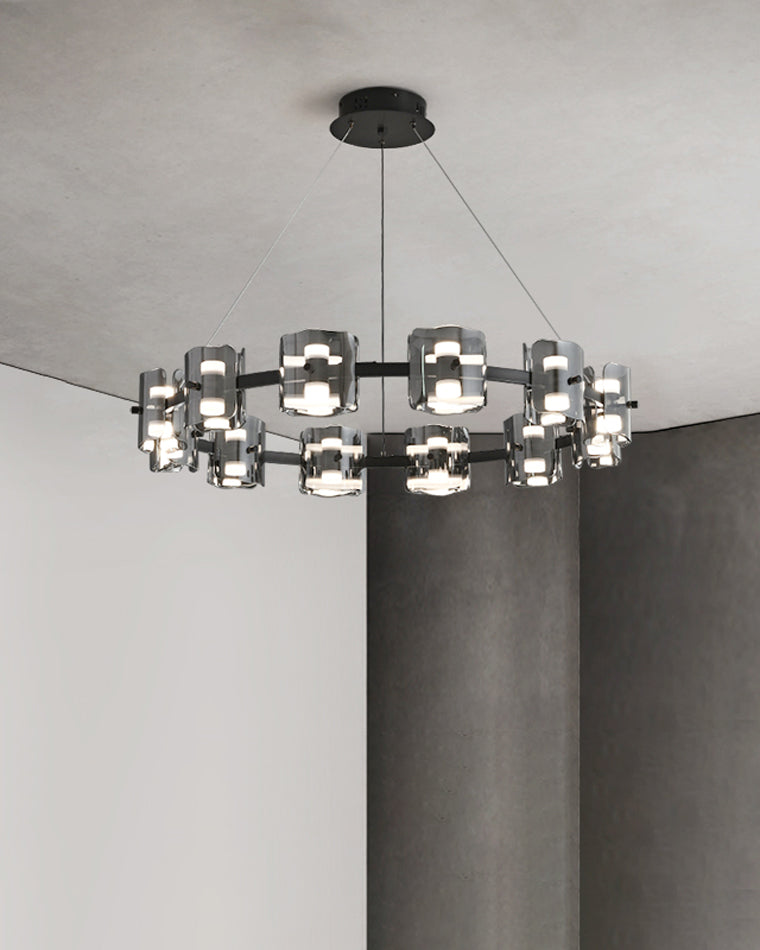 WOMO Circular Glass Chandelier-WM2218