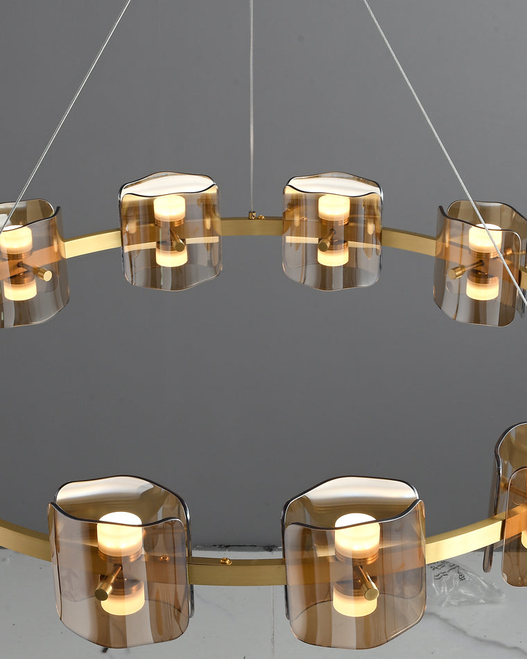 WOMO Circular Glass Chandelier-WM2218