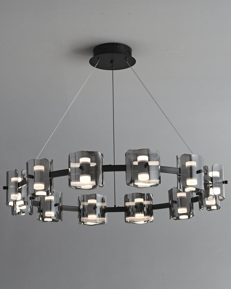 WOMO Circular Glass Chandelier-WM2218