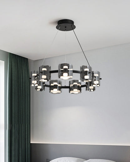 WOMO Circular Glass Chandelier-WM2218