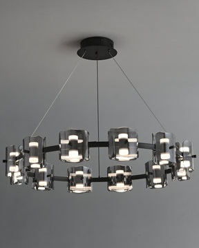 WOMO Circular Glass Chandelier-WM2218