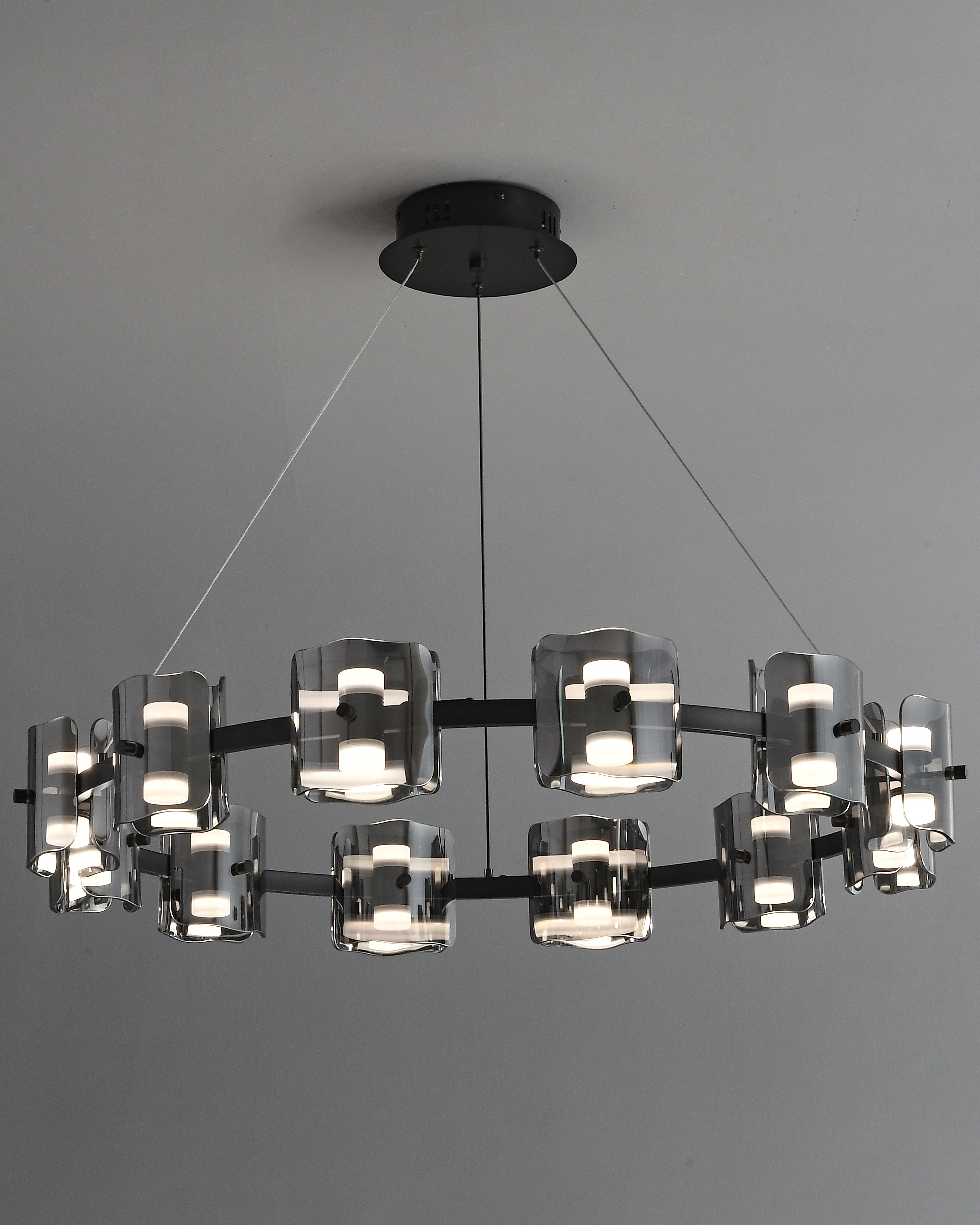 WOMO Modern Candle Round Chandelier-WM2218
