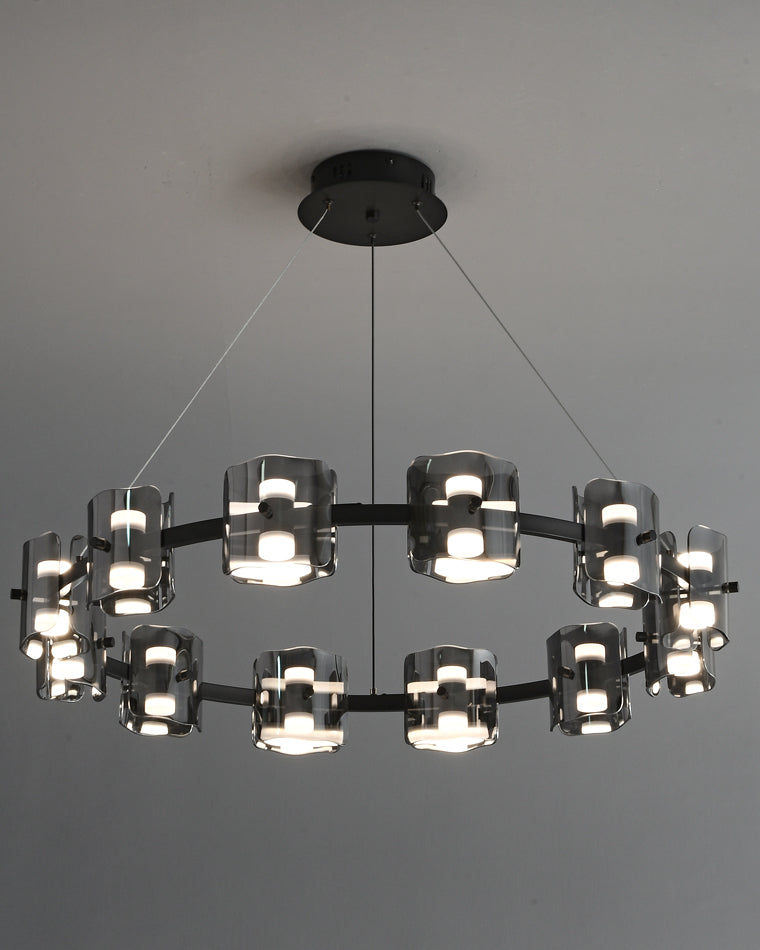 WOMO Circular Glass Chandelier-WM2218