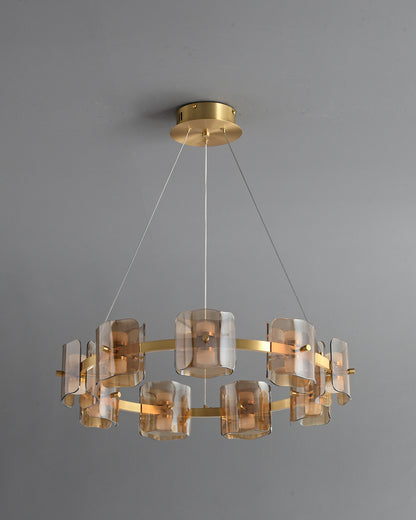 WOMO Circular Glass Chandelier-WM2218