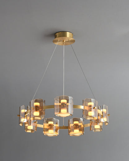 WOMO Circular Glass Chandelier-WM2218