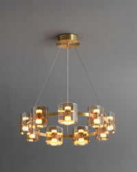 WOMO Modern Candle Round Chandelier-WM2218