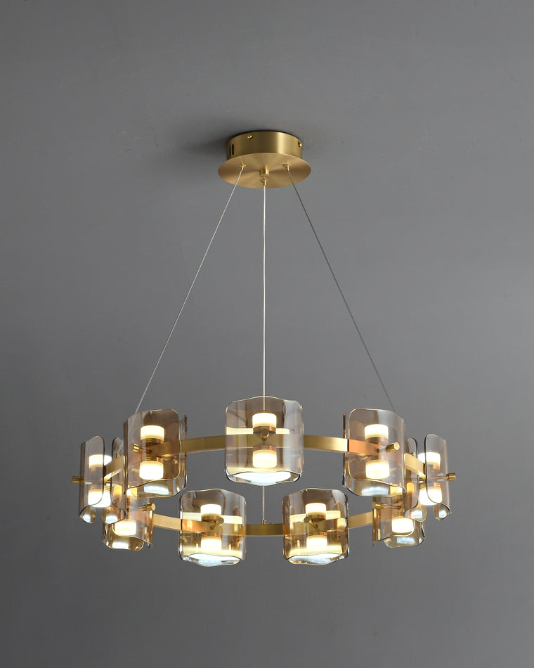 WOMO Circular Glass Chandelier-WM2218