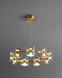 WOMO Modern Candle Round Chandelier-WM2218