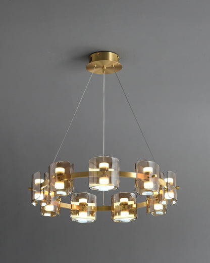 WOMO Circular Glass Chandelier-WM2218