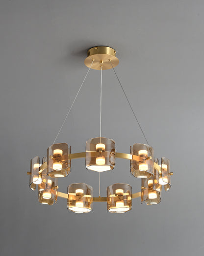 WOMO Circular Glass Chandelier-WM2218