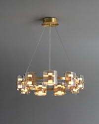 WOMO Modern Candle Round Chandelier-WM2218