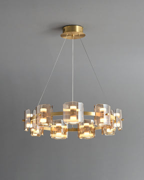 WOMO Circular Glass Chandelier-WM2218