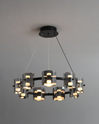WOMO Modern Candle Round Chandelier-WM2218
