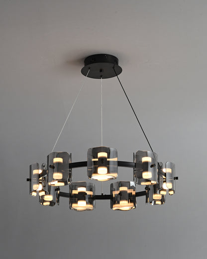 WOMO Circular Glass Chandelier-WM2218