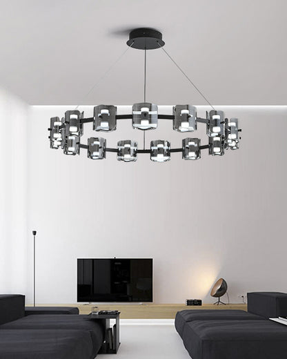 WOMO Circular Glass Chandelier-WM2218