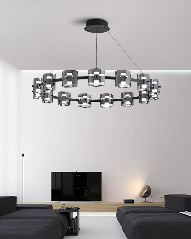 WOMO Circular Glass Chandelier-WM2218