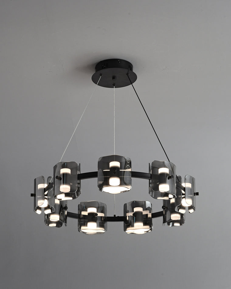 WOMO Circular Glass Chandelier-WM2218