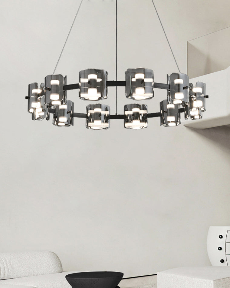 WOMO Circular Glass Chandelier-WM2218