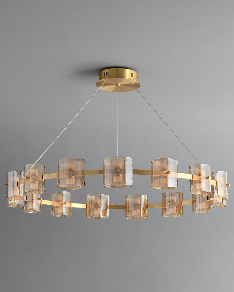 WOMO Circular Glass Chandelier-WM2218