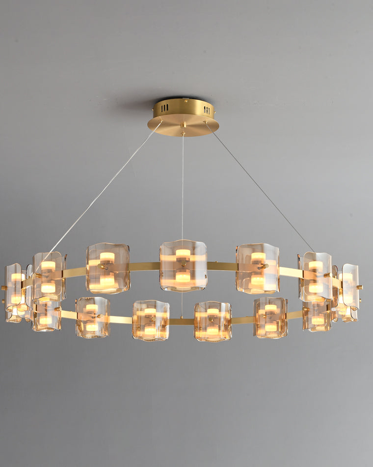 WOMO Circular Glass Chandelier-WM2218