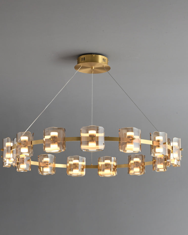 WOMO Circular Glass Chandelier-WM2218