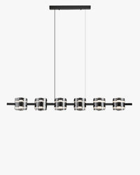 WOMO Glass Brass Linear Chandelier-WM2219A