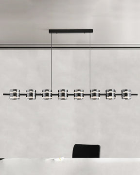 WOMO Glass Brass Linear Chandelier-WM2219A