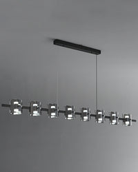 WOMO Glass Brass Linear Chandelier-WM2219A