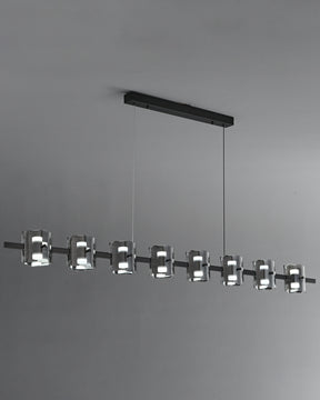 WOMO Glass Brass Linear Chandelier-WM2219A