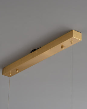 WOMO Glass Brass Linear Chandelier-WM2219A