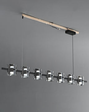 WOMO Glass Brass Linear Chandelier-WM2219B