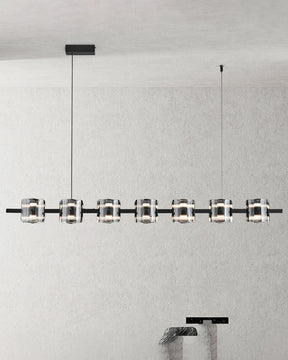 WOMO Glass Brass Linear Chandelier-WM2219B