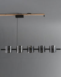 WOMO Glass Brass Linear Chandelier-WM2219B