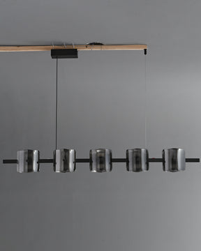 WOMO Glass Brass Linear Chandelier-WM2219B