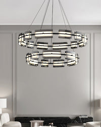 WOMO Modern Tiered Glass Chandelier-WM2220