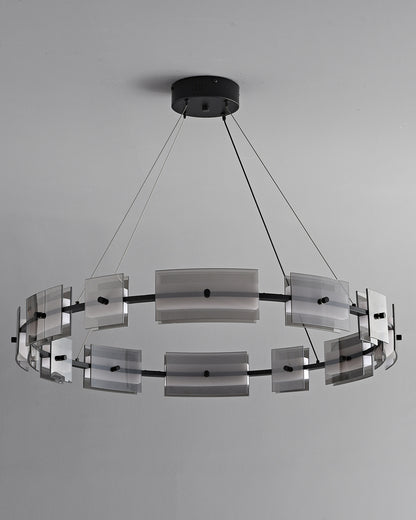 WOMO Tiered Circles Glass Chandelier-WM2220