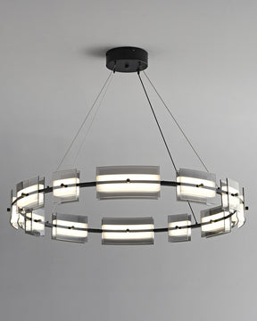 WOMO Tiered Circles Glass Chandelier-WM2220