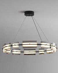 WOMO Modern Tiered Glass Chandelier-WM2220