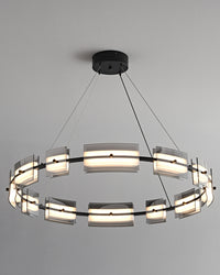 WOMO Modern Tiered Glass Chandelier-WM2220
