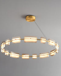 WOMO Modern Tiered Glass Chandelier-WM2220