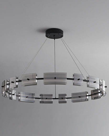 WOMO Tiered Circles Glass Chandelier-WM2220