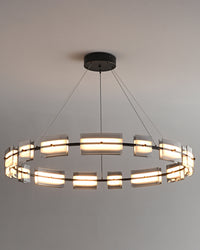 WOMO Modern Tiered Glass Chandelier-WM2220