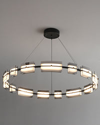 WOMO Modern Tiered Glass Chandelier-WM2220