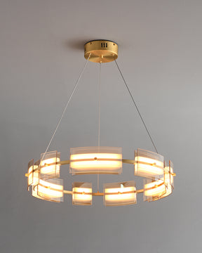 WOMO Tiered Circles Glass Chandelier-WM2220