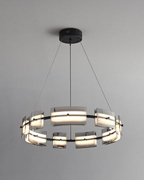 WOMO Tiered Circles Glass Chandelier-WM2220