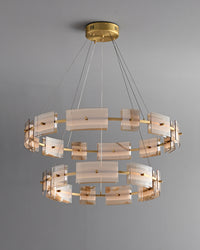 WOMO Modern Tiered Glass Chandelier-WM2220