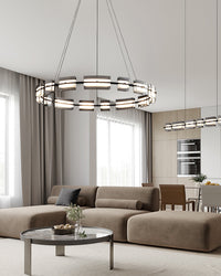 WOMO Modern Tiered Glass Chandelier-WM2220