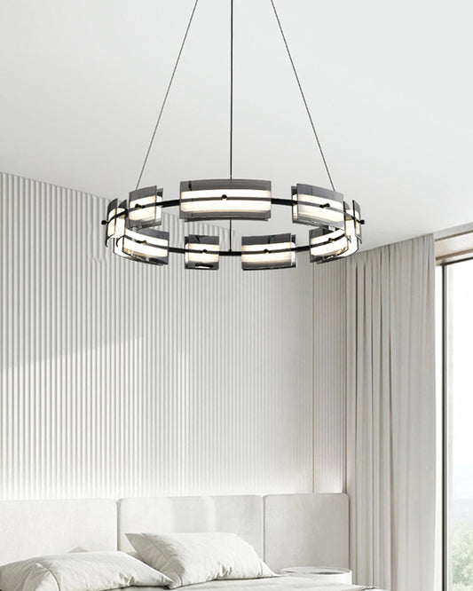 WOMO Modern Tiered Glass Chandelier-WM2220