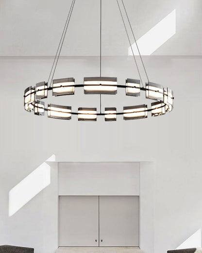 WOMO Tiered Circles Glass Chandelier-WM2220