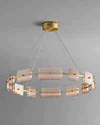 WOMO Modern Tiered Glass Chandelier-WM2220